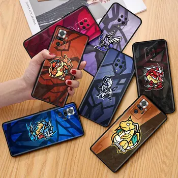 Japānas Anime Pokemon Phone Gadījumā Xiaomi Redmi Piezīme 10 9 Pro 11 10S 9S K40 9.A 9.C 9T 8 8T 7 10.C Silikona Vāciņš Melns Mīksts Būtiska