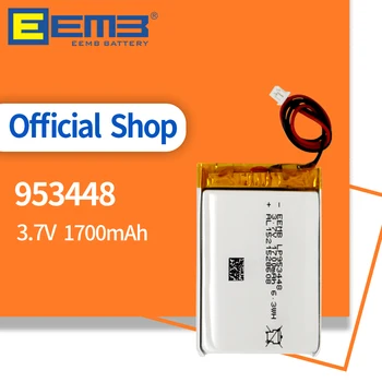 EEMB 953448 3.7 V litija polimēru Akumulators 1700mAh, atkārtoti Uzlādējams Litija Polimēru Baterija, GPS Navigator, MP5 un Bluetooth Skaļrunis Kameras DVR