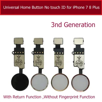 Universal Home Poga Nav touch ID iPhone 7 8 7 Plus 8, Plus Flex Kabelis 1 3 Pogu Home Atgriezties Bez Touch ID Funkcija Attēls 2