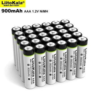 4-50GAB LiitoKala Sākotnējā AAA NiMH Baterijas 1,2 V Uzlādējams 900mAh Akumulatora bateriju, Rotaļlietas
