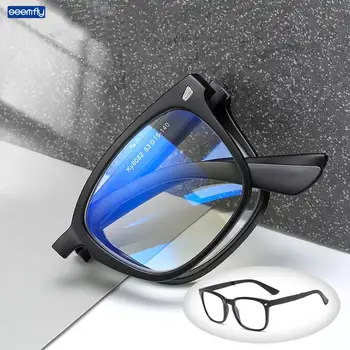 Seemfly Pakāpeniski Multi-focal Lasīšanas Brilles Salokāms Anti-zila Gaisma Retro Tālummaiņas vecuma tālredzība Brilles Dioptriju +1.0 līdz +4.0