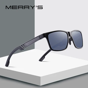 MERRYS DIZAINA Vīriešiem Alumīnija Magnija HD Polarizētās Saulesbrilles, Vīriešu Braukšanas Brilles UV400 Aizsardzība S8571