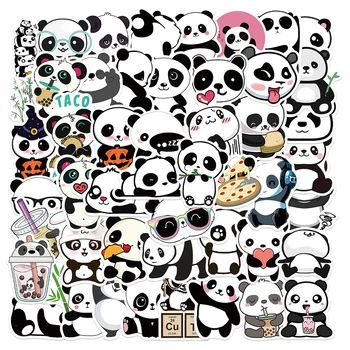 50GAB Jautri Ikdienas Dzīves Ikdienas Panda Uzlīmes Kawaii Karikatūra Dzīvnieku Uzlīme DIY Tālrunis Bagāžas PS4 Velosipēdu Skeitborda Pegatina