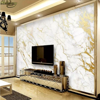 beibehang Custom tapetes, sienas zelta zīda džeza baltā marmora sienas papīri mājas dekori tapetes dzīvojamā istabā papel de parede