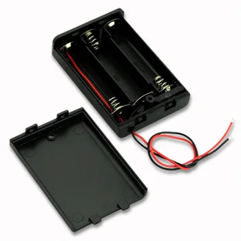DIY 2/3/4 Slots AA Bateriju Turētājs Box Lietā AA Bateriju Turētājs Box Gadījumā Grūti ABS Plastmasas Kārba Ar Slēdzi Svina Vads AA Baterijas