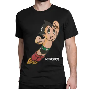 Astroboy Anime Robots T Krekls Vīriešiem Sieviešu Kokvilnas T-Krekli Astro Boy Kosmosa Karikatūra Manga Tee Krekls ar Īsām Piedurknēm Apģērbs, Dāvanu Idejas Attēls 2