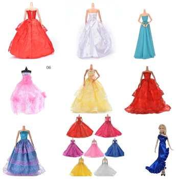 Krāsains Elegants Roku Darbs Vasaras Līgavas Kleita Princese Kleita Drēbes Kāzu Kleita Barbie Lelle Acessories