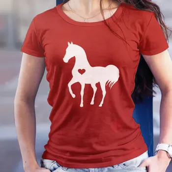 Sirds zirgu krekls zirgu t dāvana mīļāko zirgu jāšanas dāvanas smieklīgi apģērbu dzimšanas dienas svinības-H001