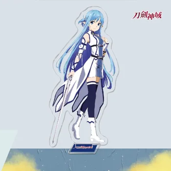 16CM Anime Zobens Mākslas Online Displejs Liels Double-side Akrila Statīva Modeli Plāksnes Turētājs Darbības Rādītāji Apdare Cosplay Rotaļlietas, Dāvanu Attēls 2