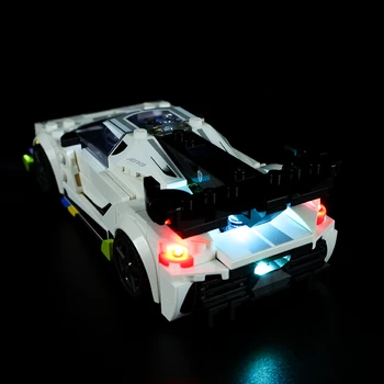 LED Light Komplekts Koenigsegg Jesko 76900 Celtniecības Blokus Uzstādīt Lampas Apgaismojums DIY Rotaļlietas Modeļa Nr. Attēls 2