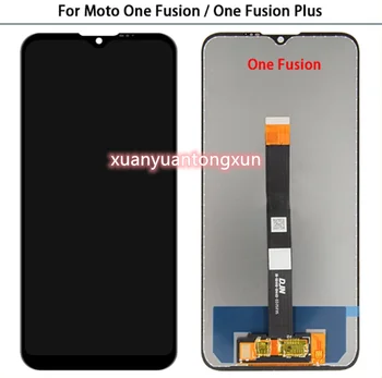 Oriģināls Par Motorola Moto Viena Kodolsintēzes Displejs, Touch Screen Panelis Sensoru Digiziter Replac Jauns Moto Viena Fusion Plus LCD Attēls 2