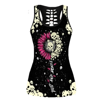 Ir 2021. Goth Grafiskais T Krekli Skelets bez Piedurknēm Y2k t-veida Topi, Sieviešu Plus Izmēru Apģērbu Vasaras Harajuku Punk Grunge Tshirts