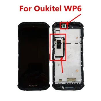 Oriģināls Par Oukitel WP6 Tālrunis LCD Dispaly 6.3