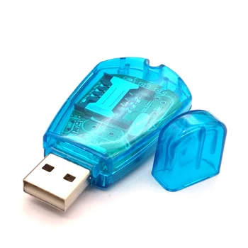 Karstā pārdošanas ! Blue USB Mobilais Standarta SIM Kartes Lasītājs Copy Cloner Rakstnieks SMS Backup GSM/CDMA+CD