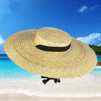 Modes Vasaras Dāmas Mujer Saules Cepures Platām Malām, Flat Top Āra Holiday Beach Klp Lentes Salmiem Pītas, Cepure, Sievietes, Sievietes