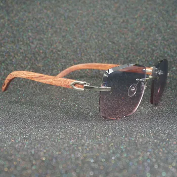 Kārters Vīriešu Saulesbrilles Vintage C Deco Oriģinālās Saulesbrilles Vīriešiem Robaina Mala, Caurspīdīga Glāzes Sarkanā Koka Brilles Zvejas