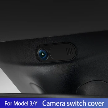 Par tesla model 3 2019-2022/modelis y kameras slēdzis vāciņu privātās dzīves aizsardzību Kameras lēcu aizsardzības vāciņu Automašīnas salona piederumi