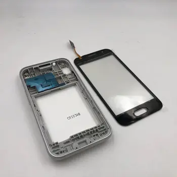 Samsung Galaxy J1 mini J105 Priekšējā Stikla Touch Screen Sensoru Panelis+Korpusa Vidū Rāmis+Akumulatora Vāciņu Atpakaļ Attēls 2