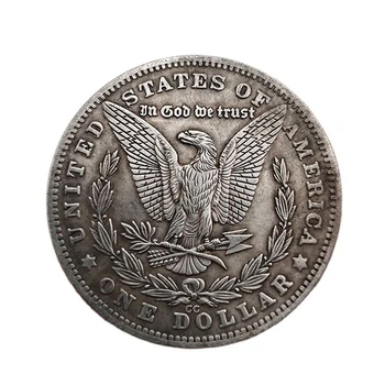 Amerikas savienotās Valstis Ceļinieks 1881 Piemiņas Monētu Kolekcijas Vilks Ar Kazu Ādas Vienu Dolāru Suvenīru Mājās Apdare Amatniecība Dāvanu Attēls 2