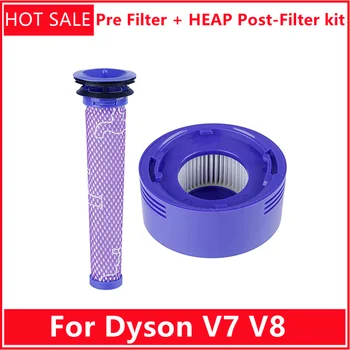 Iepriekš Filtrs + KAUDZE Post-Filtra komplekts, lai Dyson V7, V8, Vakuuma Nomaiņa Pre-Filtrs (DY-96566101) un Post - Filtrs (DY-96747801)