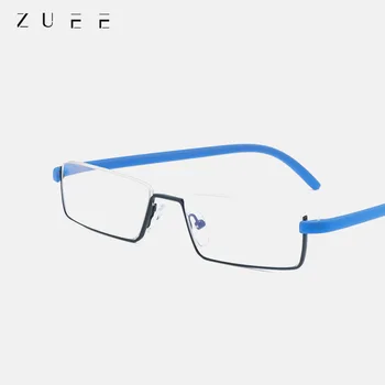 Glausa Comfy Gaismas Pusi Rāmi, Lasīšanas Brilles TR90 Sveķu HD Salokāms Presbyopic Brilles Modes Unisex Ar Brillēm Gadījumā