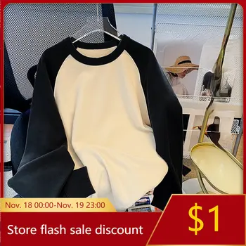 jauna Rudens y2k Hoodies Sieviešu Harajuku Raibs pelēkā vārna Drēbes ar garām piedurknēm lielgabarīta sporta Krekli korejas plānas sporta Krekls pulovers