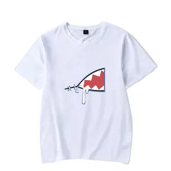 2022 Hololive Gwar Gura Merch 2D Print T-krekls, 100% Kokvilnas t-veida krekls apģērbu Vīriešiem un Sievietēm, Streetwear Drēbes Attēls 2