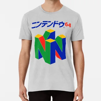 Japānas Nintendo 64 T Krekls Nintendo N64 Nintendo 64 Retro videospēļu Konsole 90 gadu Japāņu