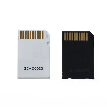 JCD Dubultā Slots Karšu Lasītājs Jaunu Micro SD SDHC TF MS Memory Stick Pro Duo Lasītājs PSP atmiņas Kartes Adapteris Attēls 2
