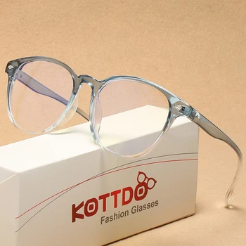 Vintage Modes Sievietēm, Optiskās Brilles Rāmis Kārtās Vīriešiem Datoru Anti-Zila Gaisma Pārredzamu Briļļu Brilles Brilles Unisex Attēls 2