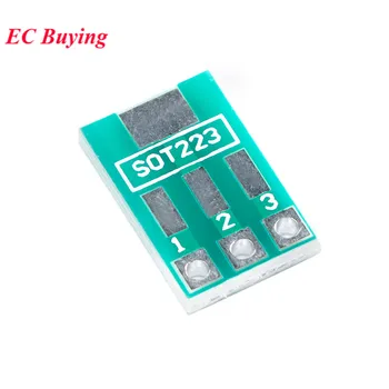 100gab SOT89 SOT223, lai IEMĒRKŠANA PCB Pārsūtīt Valdes Pin Adapter Converter Plāksnes dubultsienas 1.5 mm 2.3 mm uz 2.54 mm Pin Piķis Pinboard Attēls 2
