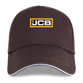Jauno Modes Vīriešu Kokvilnas Beisbola cepure JCB Logo Cilvēks Apaļu Kakla Topi Melna Izmērs S-3XL sievietēm