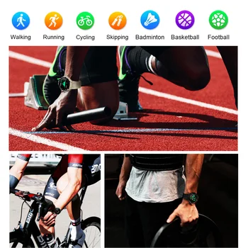 SENBONO Smart Skatīties Vīrieši Sievietes Bluetooth Zvanu Sports Fitness Tracker sirdsdarbība Ūdensizturīgs Pulkstenis Smartwatch IOS Android tālrunis Attēls 2