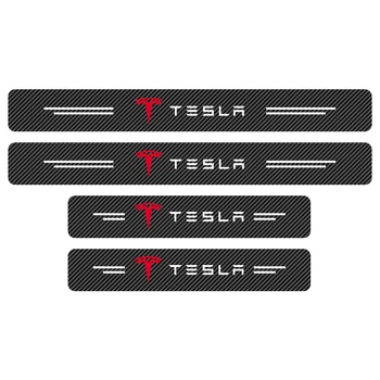 4gab Automašīnu Durvju Sliekšņa Aizsardzības Uzlīme, Anti-Scratch, lai Tesla Modelis 3 Modelis model S X Modelis Y Veiktspējas Automašīnu Aksesuāri Attēls 2