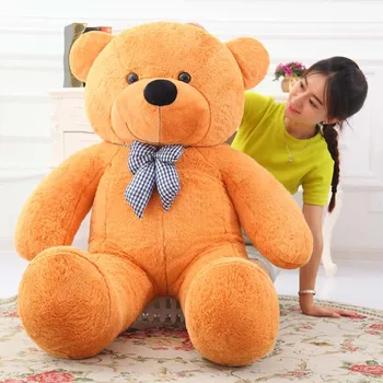[Smieklīgi]Liela izmēra 160/180/200cm 5 krāsas Pilnībā piepildīta Milzu Amerikā lācis, lelle, rotaļlieta, dzīvnieku lācīti pildījumu plīša rotaļlieta bērnam dāvanu Attēls 2