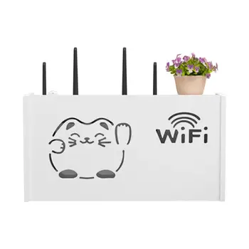 Wifi Router Lodziņā Mitruma izturīgs Maršrutētāju Vāka Dekoratīvā Kastē WiFi Rūtiņu Rakstu Dekoratīvās Mājas Moderns Dizains PVC Bezvadu Maršrutētāju