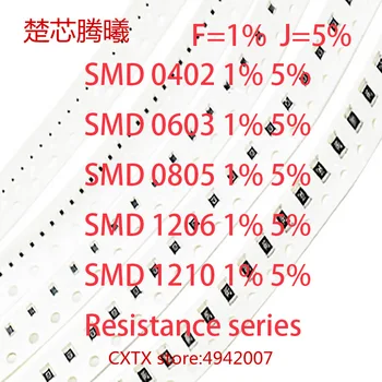 1/100GAB SMD 1206 J 5% 1/4W 1K 1K1 1K2 1K3 1K5 1K6 1K8 2K 2K2 2K4 2K7 3K 3K3 3K6 3K9 4K3 4K7 100% NEW Chip rezistors
