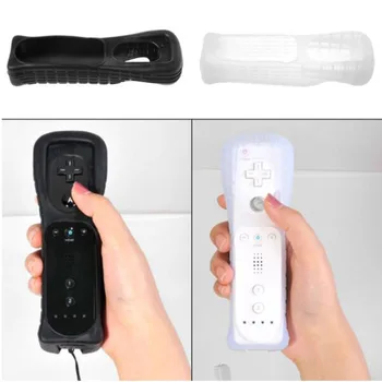 Silikona Mīkstā seguma Gadījumā Nintendo Wii Remote Labajā Kontrolieris Aizsardzība Ādas Čaula bez Motion Plus