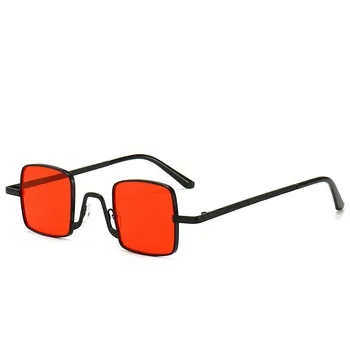 Kvadrātveida Metāla Saulesbrilles Vīriešu Modes Zīmolu Brilles Dizainers Saulesbrilles Vīriešu Classic Retro Brilles UV400 Attēls 2