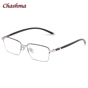 Chashma Vīriešu Titāna Sakausējuma Brilles Rāmis Modes Vīriešu Biznesa Stils Ultravieglajiem Acu Miopija Recepšu Brilles