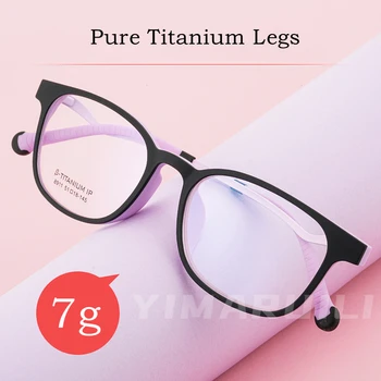 YIMARUILI Ultravieglajiem Tīra Titāna Kājām Sieviešu Brilles Rāmis, Augstas Kvalitātes TR90 Rāmis Optisko Recepšu Brilles Rāmis 8911. lpp.