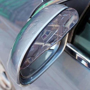 2gab PVC Automašīnu Spoguļi Uzacu Lietus Pārsegs ielīmi, LADA Priora Limuzīns sporta Kalina Granta Vesta X-Ray XRay AUTO piederumi