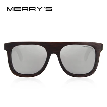 MERRYS DIZAINA Vīriešu Koka Polarizētās Saulesbrilles, kas ir ROKU darbs, 100% UV Aizsardzība S5085 Attēls 2