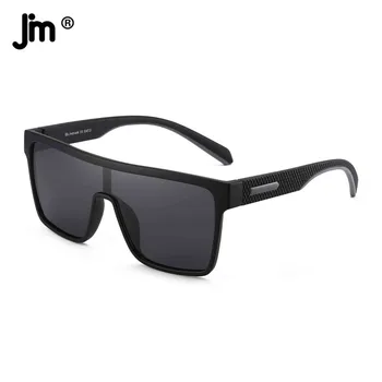 JM Modes Laukumā Polarizētās Saulesbrilles Vīriešiem, Sievietēm Zīmola Dizainu, Vintage Vairogu Saulesbrilles UV400