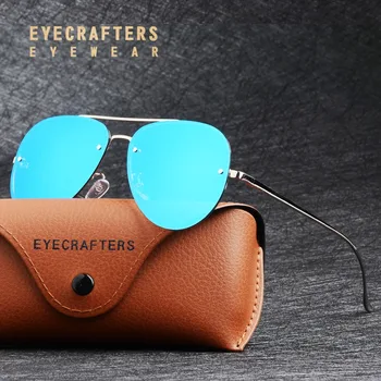 Eyecrafters Liela Izmēra Sieviešu Vīriešu Polarizētās Saulesbrilles, Modes UV400 Anti-Reflective Spoguļu Polaroid Izmēģinājuma Saulesbrilles