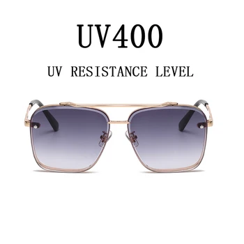 Zilas Saulesbrilles Vīriešiem 2023 Vintage Laukumā Saulesbrilles Sieviešu Luksusa Retro Modes Brilles Lunette De Soleil Homme Lentes Gafas Attēls 2