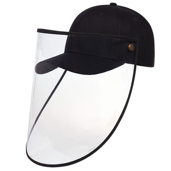 Aizsardzības Cepuri nepievelk putekļus Segtu Splash Pierādījums Anti Siekalas Noņemams Beisbola cepure Noņemams Saules Aizsardzības Cepuri Drošības Caps gorras