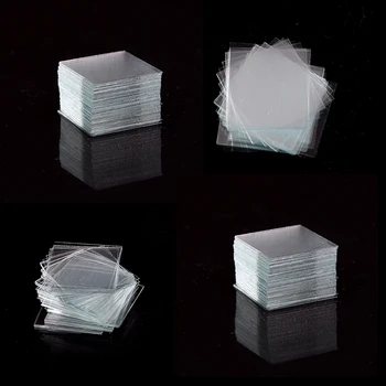 100gab/box Profesionālu Stikla Vāks Stikla Mikro Vāciņu Kombinē 18x18mm Mikroskopa priekšmetstikliņa Attiecas