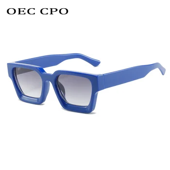 OEC CPO Punk Laukumā Lielgabarīta Saulesbrilles Sieviešu Retro Slīpums Saules Brilles Vīriešu Modes Liels Rāmis Braukšanas Toņos Brilles UV400