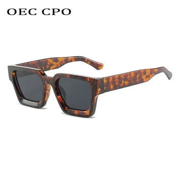 OEC CPO Punk Laukumā Lielgabarīta Saulesbrilles Sieviešu Retro Slīpums Saules Brilles Vīriešu Modes Liels Rāmis Braukšanas Toņos Brilles UV400 Attēls 2